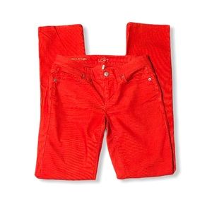 LOFT Corduroy Modern Straight Orange Pants